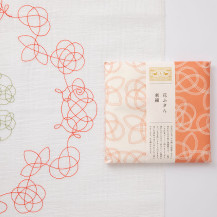 刺繍の花ふきん　干支　未