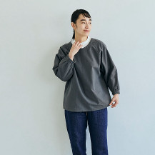 綿麻割烹着 ショート丈