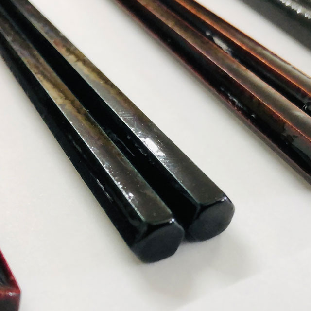 one decade 六角〈細身研ぎ／食洗機対応漆〉　24cm 赤