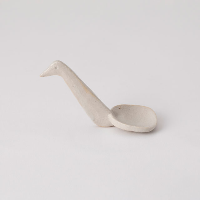陶器のソース鳥さじ