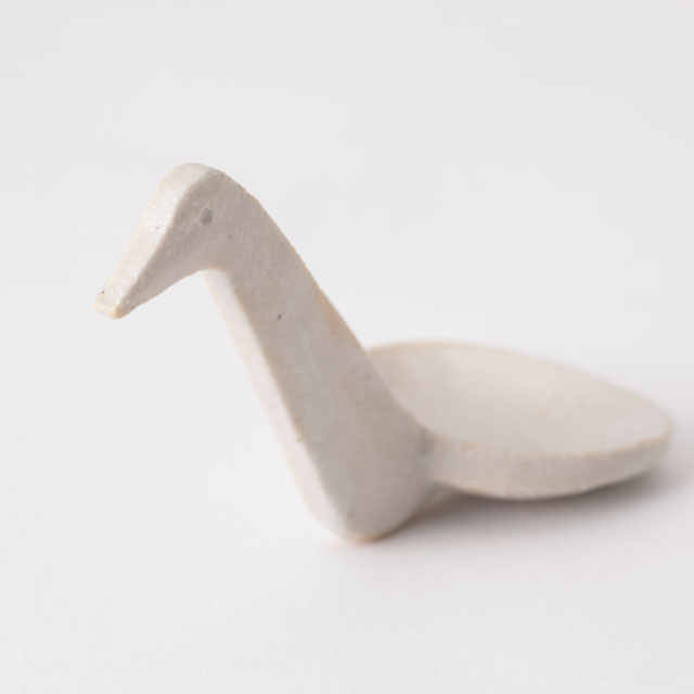 陶器のソース鳥さじ