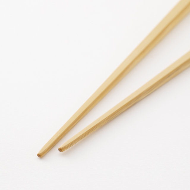 ごはん粒のつきにくい竹の弁当箸