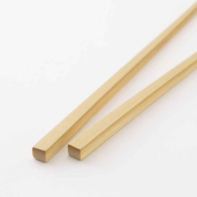 ごはん粒のつきにくい竹の弁当箸