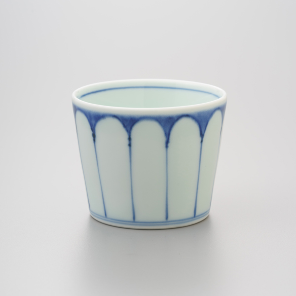 染付菊割そば猪口