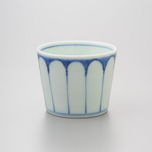 染付菊割そば猪口