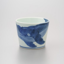 染付ナガスくじらそば猪口