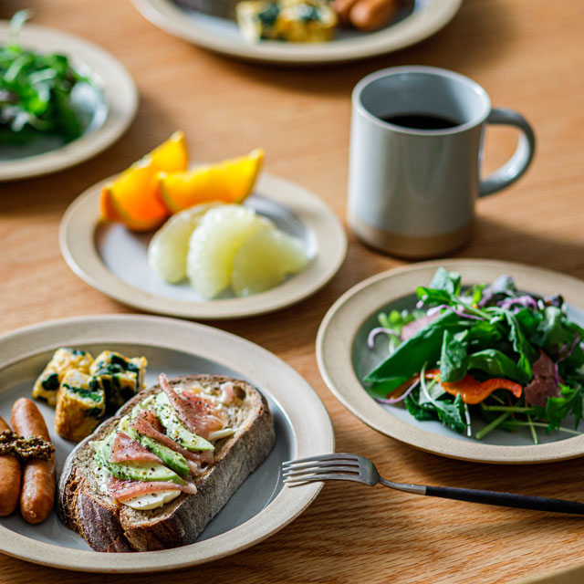 CLAYマグ ストーンウェア（白）