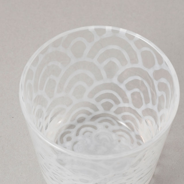 大正浪漫硝子　そば猪口 十草