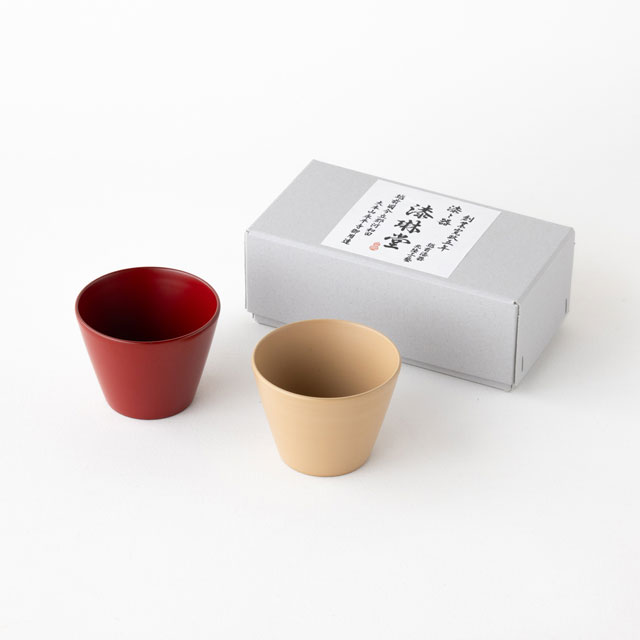 水月器 ペアセット 朱・麻
