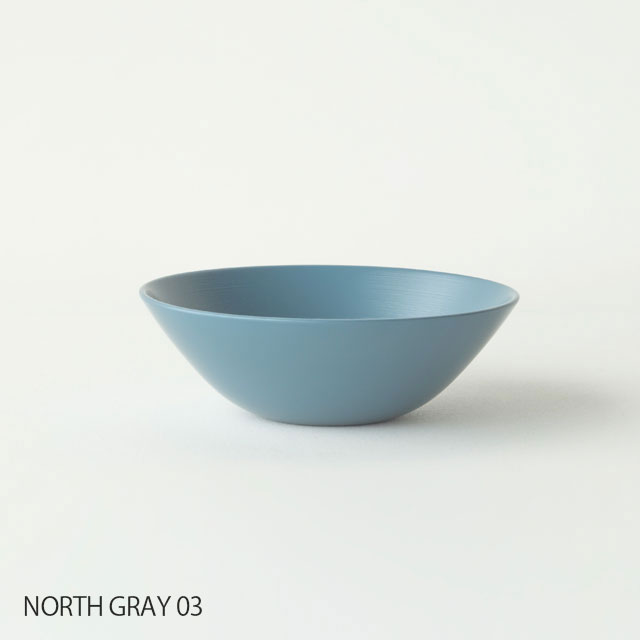 越前硬漆 平椀　NORTH GRAY 03　Ｓ