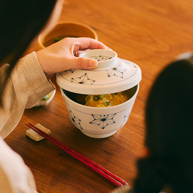 玉手どんぶり　麻の葉