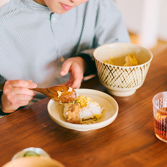 玉手どんぶり　銹布目