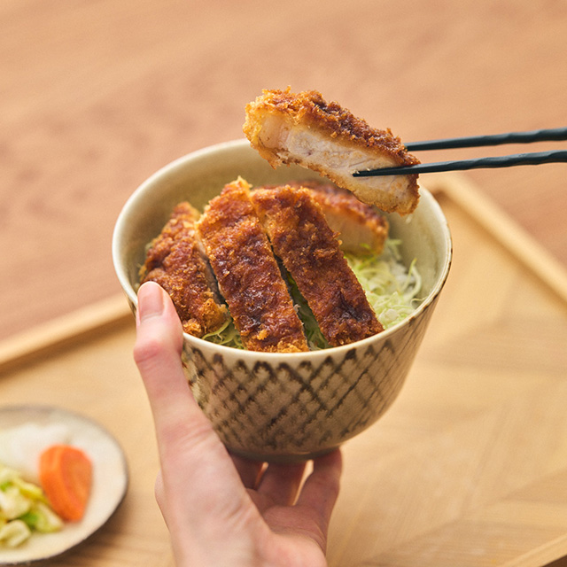 玉手どんぶり　銹布目