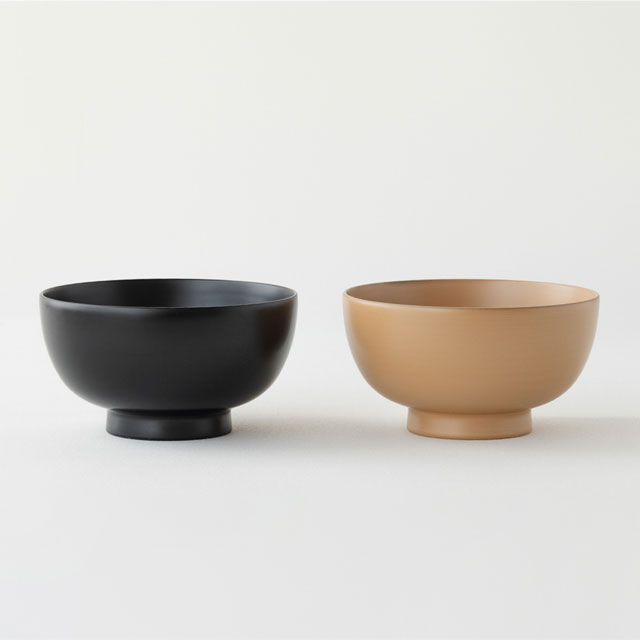 一乗椀ペアセット 4寸 朱・黒 4寸