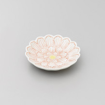 錦牡丹菊型3寸小皿