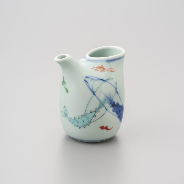 染錦双海老注器（S）