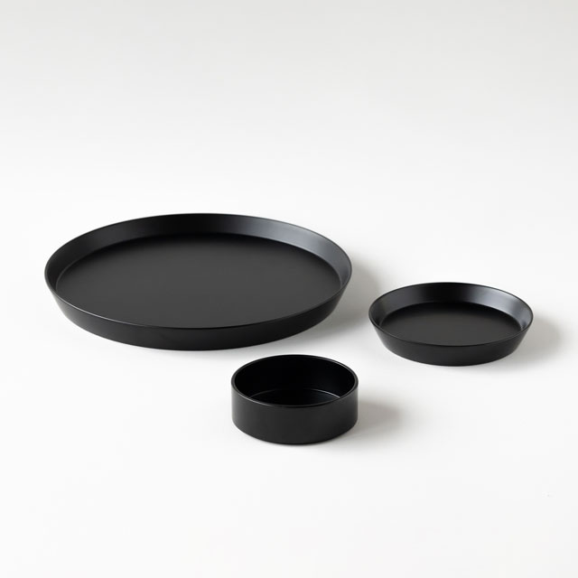 プレートギフトセット　BK(平L・平S・トレー丸)