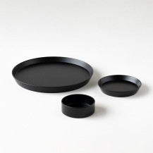 プレートギフトセット　BK(平L・平S・トレー丸)