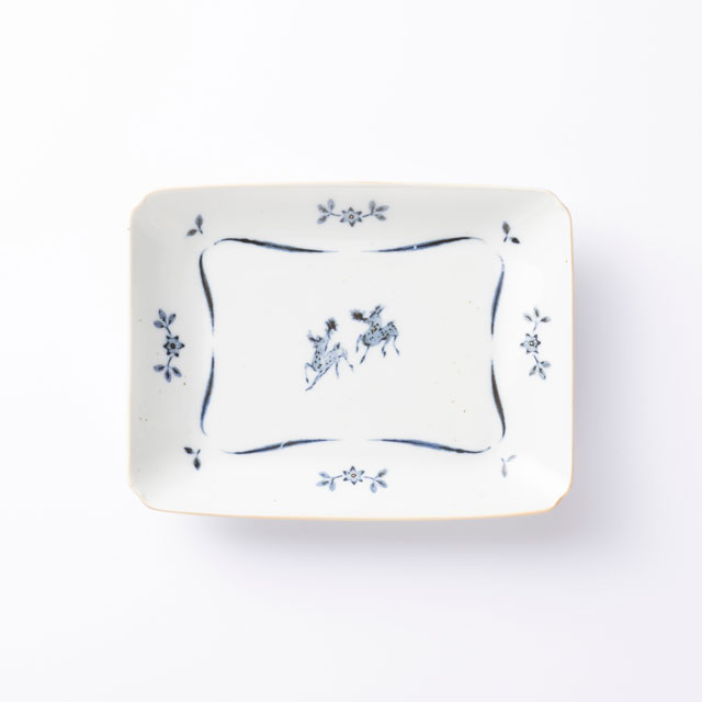 瀬戸焼の印判角皿｜食卓の道具｜中川政七商店 公式サイト