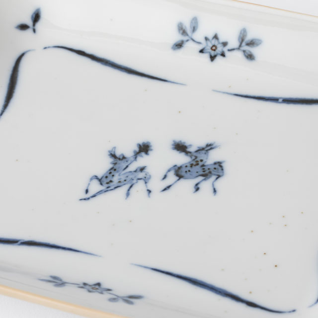 瀬戸焼の印判角皿｜食卓の道具｜中川政七商店 公式サイト