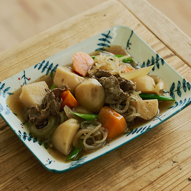 瀬戸焼の印判角皿