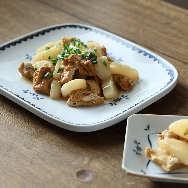 瀬戸焼の大角皿