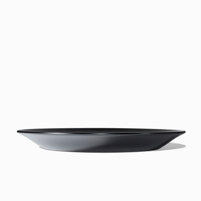 【WEB限定】めぐる中皿　花塗り・黒　21cm