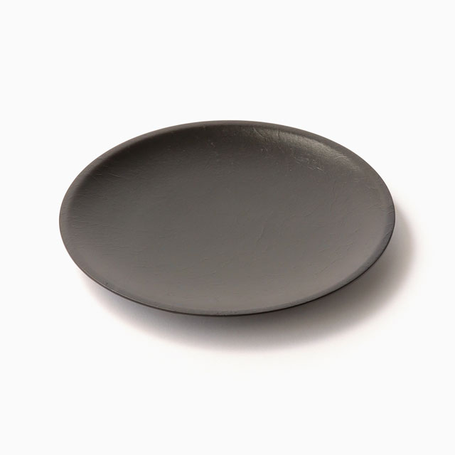 【WEB限定】めぐる小皿　和紙・黒　17㎝