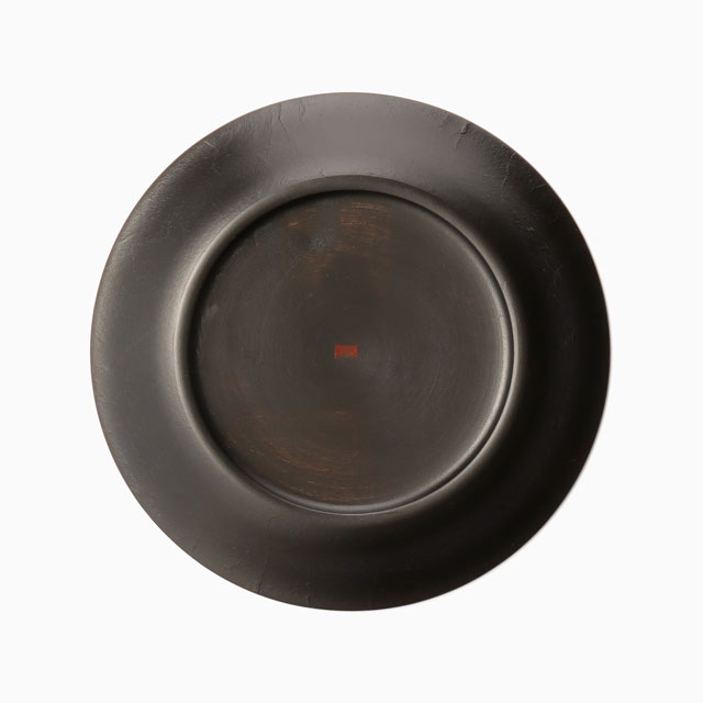 【WEB限定】めぐる小皿　和紙・黒　17㎝
