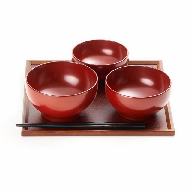 【WEB限定】めぐるの一汁一菜盆 和紙着せ・潤