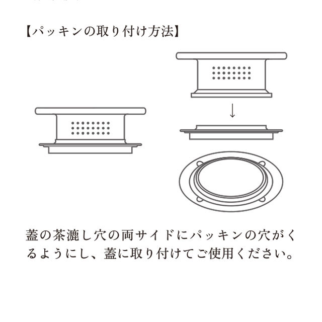 茶漉し付冷茶ボトル(部品販売)　パッキン