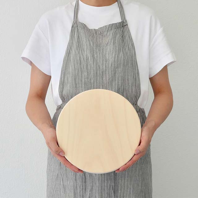 いちょうの木のまな板　まんまる