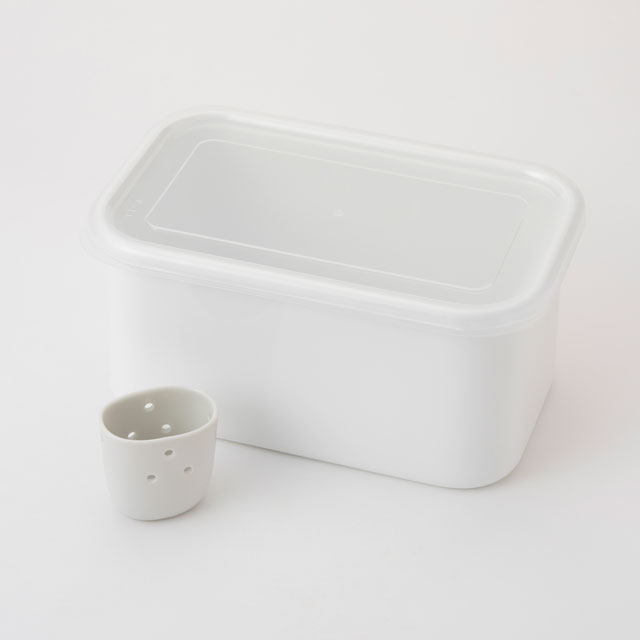 ぬか漬け美人3.2L/取っ手なし　ホワイト