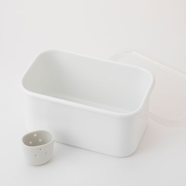 ぬか漬け美人3.2L/取っ手なし　ホワイト