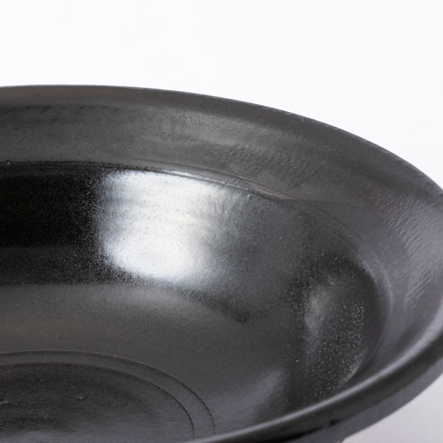 信楽焼の平土鍋　大