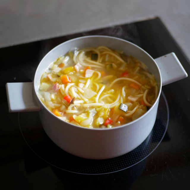 「IH使用可」 FRYING PAN JIU スープ　Ｓ　ハンドル(ブナ)セット グレー／ブナ S