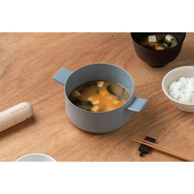 「IH使用可」 FRYING PAN JIU スープ　Ｓ　ハンドル(ブナ)セット グレー／ブナ S