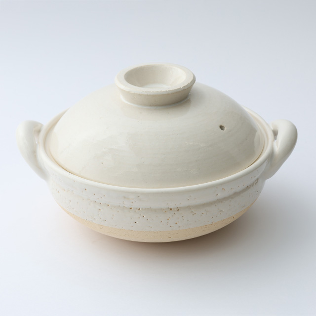 長谷園 ヘルシー蒸し鍋 中　白