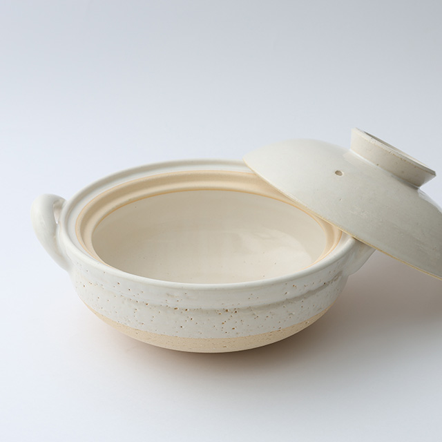 長谷園 ヘルシー蒸し鍋 中　白