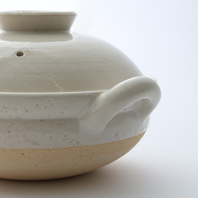 長谷園 ヘルシー蒸し鍋 中　白