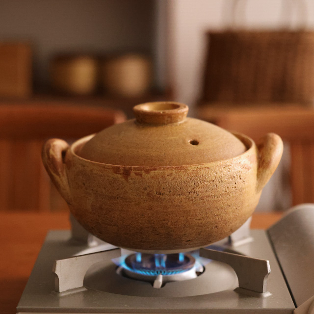 長谷園　みそ汁鍋　小