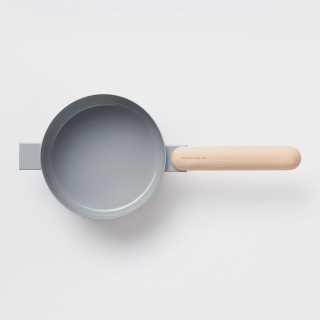 「IH使用可」 FRYING PAN JIU スープ　M　ハンドル(ブナ)セット ブラック＋ブナ M