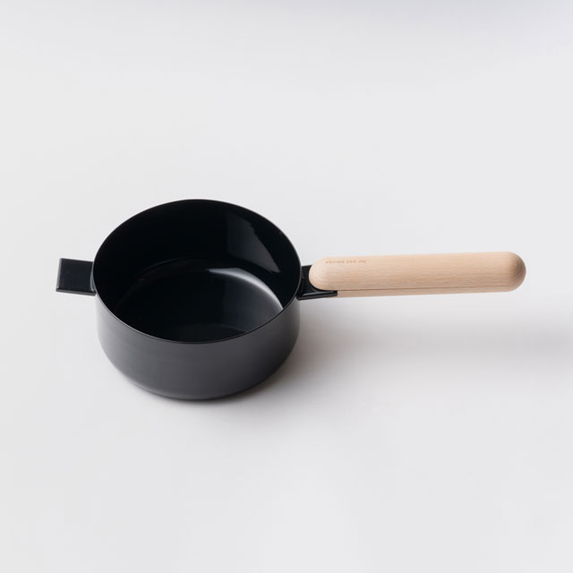 「IH使用可」 FRYING PAN JIU スープ　M　ハンドル(ブナ)セット ブラック＋ブナ M