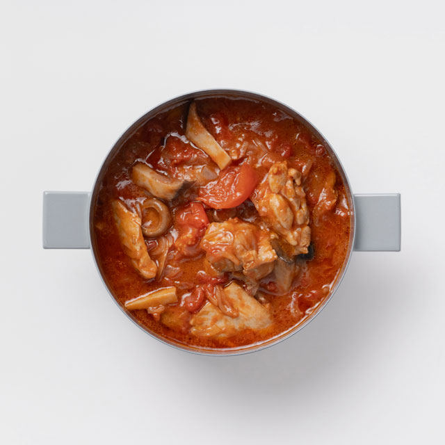 「IH使用可」 FRYING PAN JIU スープ　M　ハンドル(ウォルナット)セット グレー＋ウォルナット M