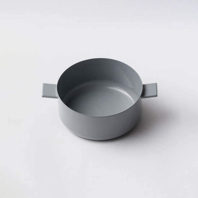 「IH使用可」 FRYING PAN JIU スープ　M　ハンドル(ウォルナット)セット グレー＋ウォルナット M