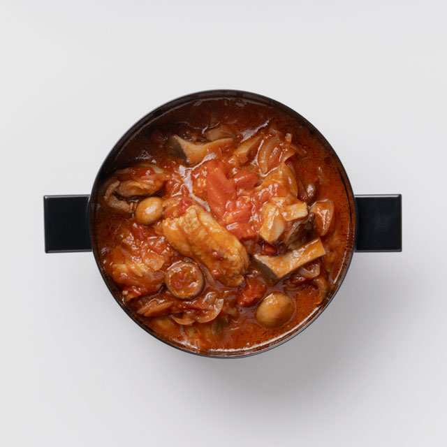 「IH使用可」 FRYING PAN JIU スープ　M　ハンドル(ウォルナット)セット グレー＋ウォルナット M