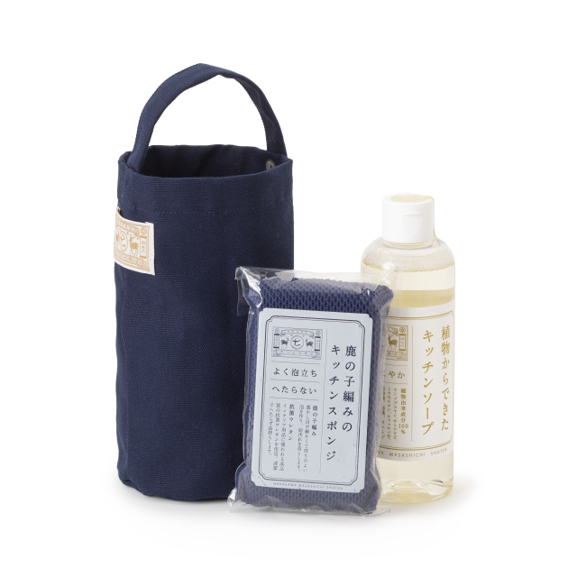 ガラ紡の食器洗い