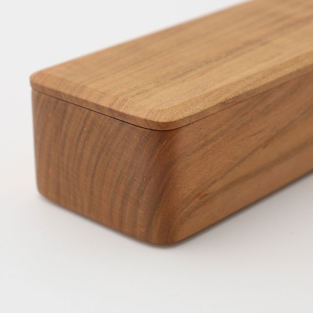 【WEB限定】建彦木工　山桜の弁当箱　S　山桜無垢材