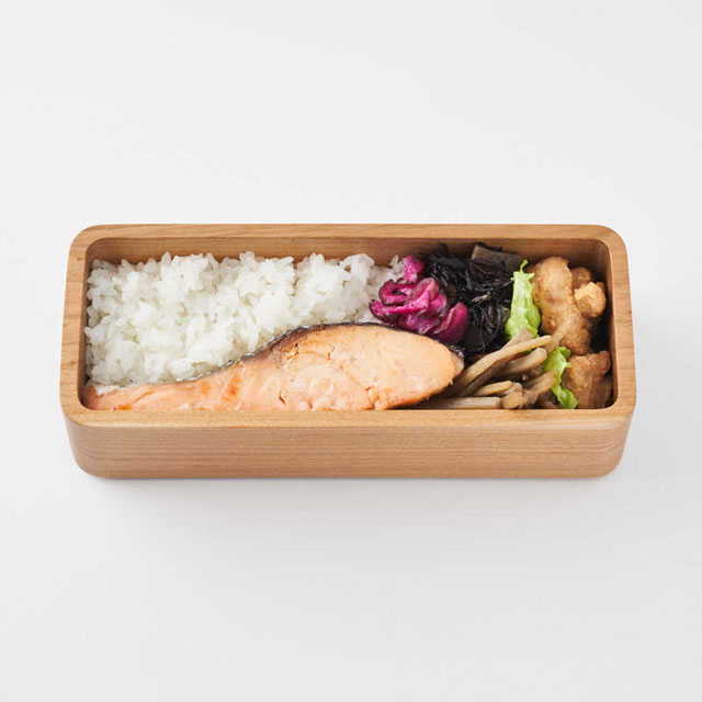 【WEB限定】建彦木工　山桜の弁当箱　S　山桜無垢材