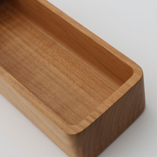 【WEB限定】建彦木工　山桜の弁当箱　S　山桜無垢材